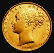 London Coins : A185 : Lot 1918 : Sovereign 1872S Shield Reverse, Marsh 70, S.3855, GEF/UNC the obverse lustrous, in an LCGS holder an...