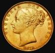 London Coins : A185 : Lot 1920 : Sovereign 1873 Shield Reverse, Die Number 7, Marsh 57, S.3853B, A/UNC in an LCGS holder and graded L...