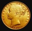 London Coins : A185 : Lot 1926 : Sovereign 1874 Shield Reverse, Marsh 58, S.3853B, Die Number 32, bold Good Fine, in an LCGS holder a...