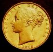 London Coins : A185 : Lot 1939 : Sovereign 1878S Shield Reverse, Marsh 74, S.3855, EF/GEF the reverse lustrous, in an LCGS holder and...
