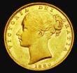 London Coins : A185 : Lot 1948 : Sovereign 1880S Shield Reverse, Marsh 76, S.3855 VF/EF with some small rim nicks, the reverse lustro...