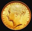 London Coins : A185 : Lot 1955 : Sovereign 1882S George and the Dragon, Small B.P. in exergue, Marsh 119, S.3858E, EF in an LCGS hold...