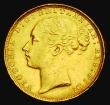 London Coins : A185 : Lot 1961 : Sovereign 1884 WW complete on broad truncation, Marsh 92A, S.3856F, VF lightly cleaned