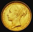 London Coins : A185 : Lot 1964 : Sovereign 1884S George and the Dragon, Marsh 121, S.3858E, NEF with some contact marks and small rim...
