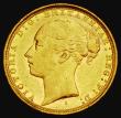 London Coins : A185 : Lot 1969 : Sovereign 1885S George and the Dragon, Marsh 122, S.3858E, NEF with some minor edge nicks, the obver...