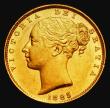 London Coins : A185 : Lot 1970 : Sovereign 1885S Shield Reverse, Marsh 81, S.3855B, EF/AU and lustrous, the reverse choice, in an LCG...