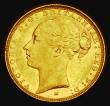 London Coins : A185 : Lot 1971 : Sovereign 1886M George and the Dragon, WW complete on broad truncation, Marsh 108, S.3857C, Near EF/...