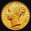 London Coins : A185 : Lot 1972 : Sovereign 1886M Shield Reverse, Marsh 67, S.3854A, EF/GEF and lustrous, in an LCGS holder and graded...