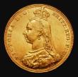 London Coins : A185 : Lot 1976 : Sovereign 1887M Jubilee Head, First Legend, Imperfect J in J.E.B. Marsh 131D, S.3867A, DISH M7, EF i...