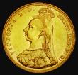 London Coins : A185 : Lot 1978 : Sovereign 1887M Jubilee Head, First Legend, Imperfect J in J.E.B. Marsh 131D, S.3867A, DISH M7, NEF ...