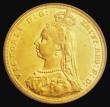 London Coins : A185 : Lot 1981 : Sovereign 1887S Jubilee Head, First legend, with small, spread J.E.B. on truncation, Marsh 138A, S.3...