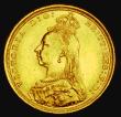 London Coins : A185 : Lot 1989 : Sovereign 1889S G: of D:G: closer to the crown Marsh 140A, S.3868B, DISH S12 EF and lustrous with so...