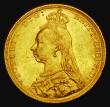 London Coins : A185 : Lot 1991 : Sovereign 1890M G: of D:G: closer to the crown, Marsh 134, S.3867B DISH M14, EF/AU and lustrous with...