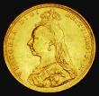 London Coins : A185 : Lot 1993 : Sovereign 1891 G: of D:G: closer to the crown, Horse with long tail, Marsh 129A, S.3866C, DISH L15, ...
