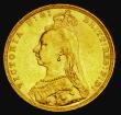 London Coins : A185 : Lot 1994 : Sovereign 1891M G: of D:G: closer to the crown, horse with long tail, Marsh 135A, S.3867C, DISH M16,...