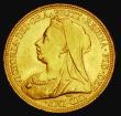 London Coins : A185 : Lot 2006 : Sovereign 1894S Marsh 163, S.3877, GEF and lustrous with some small rim nicks, the reverse with trac...
