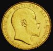 London Coins : A185 : Lot 2054 : Sovereign 1908 Marsh 180, S.3969, EF/About EF