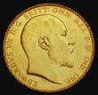 London Coins : A185 : Lot 2057 : Sovereign 1908P Marsh 201, S.3972, EF/NEF with some contact marks and an edge nick