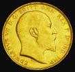 London Coins : A185 : Lot 2061 : Sovereign 1909M Marsh 193, S.3971, About EF/EF with a gentle edge bruise