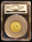 London Coins : A185 : Lot 2118 : Sovereign 1924SA Marsh 288, S.4004, GEF in an LCGS holder and graded LCGS 65, an extremely rare date...