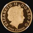 London Coins : A185 : Lot 2351 : Five Pound Crown 2008 Prince Charles 60th Birthday Gold Proof S.L19, in an NGC holder and graded PF7...
