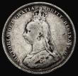 London Coins : A185 : Lot 2712 : Shilling 1889 Small Jubilee Head, ESC 1354, Bull 3141, Davies 985 dies 1D, by far the rarer of the t...