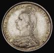 London Coins : A185 : Lot 2811 : Sixpence 1887 Jubilee Head, Withdrawn type, R over I in VICTORIA, Bull 3265, Davies 1152, UNC and ch...