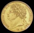 London Coins : A185 : Lot 2858 : Sovereign 1821 Marsh 5, S.3800, in an NGC holder AU Details - Cleaned