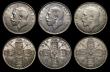 London Coins : A185 : Lot 3106 : Florins (3) 1914 ESC 933, Bull 3759, Davies 1735 dies 2C, GEF and lustrous, 1918 Smaller reverse des...