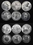London Coins : A185 : Lot 3315 : Austria (12) 50 Schillings (5) 1967 Centenary of the Blue Danube Waltz KM#2902, 1968 50th Anniversar...