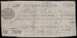 London Coins : A185 : Lot 412 : Alcester Bank Five Pounds dated Jan 1 1802 no. 2586 for Jno. Haynes, Richd. Bloxham & Jno. Morga...