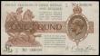 London Coins : A185 : Lot 43 : One Pound Warren Fisher T24 issued 1919 last series X/13 366698 VF