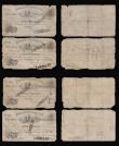 London Coins : A185 : Lot 436 : Newcastle upon Tyne &pound;5 Joint Stock Bank dated 1838-1840 ink Cancelled overprints, (Outing1515b...