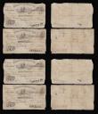 London Coins : A185 : Lot 437 : Newcastle upon Tyne &pound;5 Joint Stock Bank dated 1838-1840 ink Cancelled overprints, (Outing1515b...