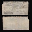 London Coins : A185 : Lot 441 : Salop & North Wales Bank &pound;5, Shrewsbury issue (2) for Price, Jones & Edwards, (Outing ...
