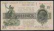 London Coins : A185 : Lot 50 : Ten Shillings Warren Fisher T26 issued 1919 E/3 467827 (No. with dash), Fine