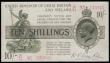 London Coins : A185 : Lot 51 : Ten Shillings Warren Fisher T26 issued 1919 E/71 233945 (No. with dash), VF
