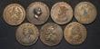 London Coins : A185 : Lot 985 : Halfpennies 18th Century Middlesex (7) Allen's 1795 Obverse: A shield of Arms WILLIAM ALLEN LON...
