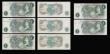 London Coins : A186 : Lot 102 : One Pound O'Brien 1960 Britannia reverse B281 first series (6) various Axx prefixes including 2...