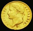London Coins : A186 : Lot 1033 : France 20 Francs Gold 1813 Utrecht Mint, Mintmark Flag, KM#695.11 Fine, a rare one-year type, French...