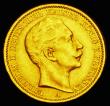 London Coins : A186 : Lot 1069 : German States - Prussia 20 Marks Gold 1910A KM#521 GEF and lustrous with some contact marks