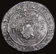 London Coins : A186 : Lot 1171 : Scotland Ryal (Sword Dollar) James VI Countermarked issue 1571 revalued at 36 Shillings 9 Pence as o...