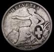 London Coins : A186 : Lot 1210 : Switzerland Two Francs 1863B KM#10a VG one of the key dates in the series