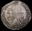 London Coins : A186 : Lot 1267 : Halfcrown Charles I under Parliament, Group III, Type 3a3, no ground below horse, cruder workmanship...