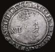 London Coins : A186 : Lot 1290 : Shilling James I Third Coinage, Sixth Large bust, S.2668, mintmark Trefoil, 6.01 grammes, Near Fine/...