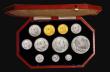 London Coins : A186 : Lot 1303 : Proof Set 1902 the short Matt Proof issue (11 coins) Sovereign to Maundy Penny, comprising Sovereign...