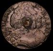 London Coins : A186 : Lot 1482 : Farthing 1690 Edge: NVMMORVM [star] + FAMVLVS . 1690 + [star] the second star illegible, most of the...
