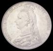 London Coins : A186 : Lot 2140 : Sixpence 1887 Jubilee Head, Revised type, ESC 1754, Bull 3272, Lustrous UNC with touches of golden t...