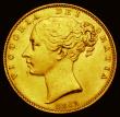 London Coins : A186 : Lot 2242 : Sovereign 1861 as Marsh 44E, High 6 in date, also with E in DEF overstruck, possibly over another E,...