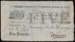 London Coins : A186 : Lot 233 : Warwick, Warwick & Warwickshire Bank &pound;5 dated 1886 series No.W27888 for Greenway, Smith &a...